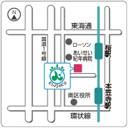 きんそく名古屋営業所MAP