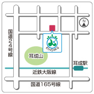 きんそく奈良営業所MAP